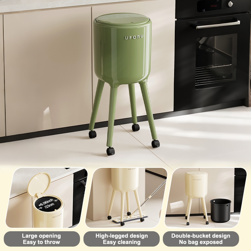 Cubo de Basura Alto con Ruedas - Commercial Kitchen Bin reseña y precio